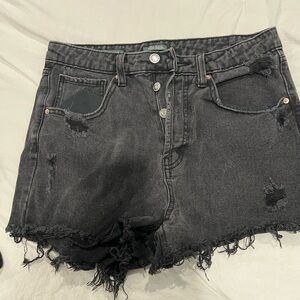 Wild Fable Charcoal Distressed Jean Shorts
